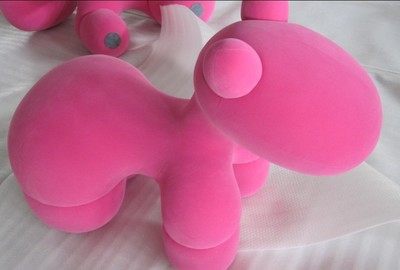 實物玻璃鋼架粉紅色玩具小狗小馬動物兒童少兒幼兒園幼稚園