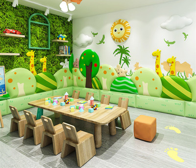 幼兒園教室軟包墻防撞墻貼-幼兒園軟包墻兒童軟包_品源幼兒園家具工廠