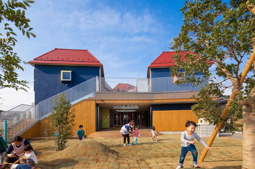 日本千葉流山市KidsLabo保育園 融合自然與科技的幼兒園設計奇跡